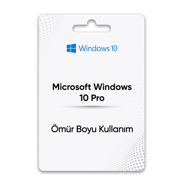 microsoft windows 10 pro omur boyu kullanim