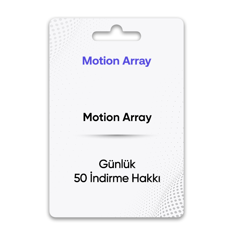 motion array gunluk 50 indirme limiti